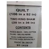 Color Different From Stock Photo - Riztex Usa Georgette 3 Pc. Quilt Set, King