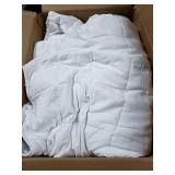 Luna 80x87" Weighted Blanket White