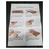 Set Of Three Dry Wall Mounting Shelves, Wood Grain