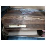 Set Of Three Dry Wall Mounting Shelves, Wood Grain