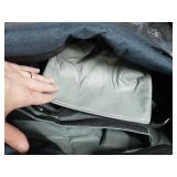 Rhino Products Heavy Duty Duffle Bag With Small Zipper Pouches, Heather Blue