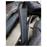 Rhino Products Heavy Duty Duffle Bag With Small Zipper Pouches, Heather Blue