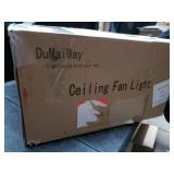 DuMaiWay Ceiling Fan Light, Black