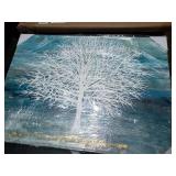 Snowy Tree Canvas Painting, 27.5x19.75 Inches