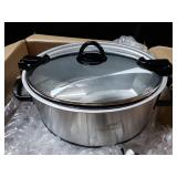 Crock Pot 6 Quart Slow Cooker With Timer Stainless Steel