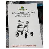OasisSpace Rollator Walker Blue
