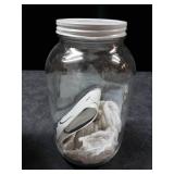 Set Of 4 1/2 Gallon Glass Jars