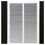 12"w X 20"h Steel Return Air Grilles - Sidewall and Ceiling - HVAC Duct Cover - White [Outer Dimensions: 13.75"w X 21.75"h]