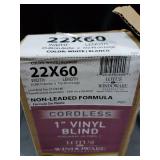 Lotus & Windoware Cordless 1" Vinyl Blind 22x60"