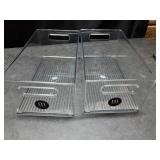 MDesign Office Binz, Clear, 8x6 Inch, Set Of 2