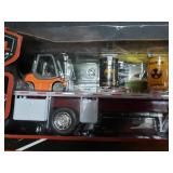 Newray International Lonestar Flatbed with Radioactive Waste Barrels 1/32 Scale Model Toy Truck