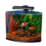 Tetra Crescent Acrylic Aquarium Kit 5 Gallons, Curved-Front Tank with LEDs