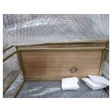 Signature Design by Ashley Efharis Natural/Gold Finish Wall Shelf - Set of 3