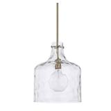 Capital Lighting Homeplace 1-LT Pendant - Aged Brass - 325717AD