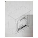 Copper Grove Marigold White Stone Electric Fireplace