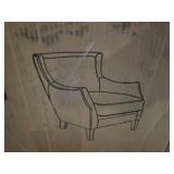 Carbon Loft Linden Vintage Brown Leather Club Chair- Retail:$794.99