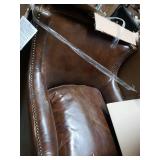 Carbon Loft Linden Vintage Brown Leather Club Chair- Retail:$794.99