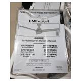 kathy ireland Geode 52 in. Integrated LED Indoor Polished Nickel Ceiling Fan with Light Kit and Wall Control