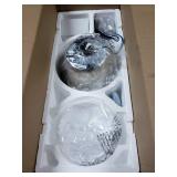 kathy ireland Geode 52 in. Integrated LED Indoor Polished Nickel Ceiling Fan with Light Kit and Wall Control