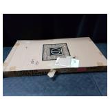 Carson Carrington Salsnas Metal Frame Mirror Silver 18x31"