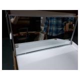 Carson Carrington Salsnas Metal Frame Mirror Silver 18x31"