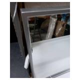 Carson Carrington Salsnas Metal Frame Mirror Silver 18x31"