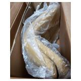 Furniture R Mid-Century Modern Upholstered Bar Stool (Set of 2) Yellow