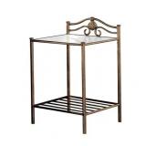 Coaster Home Furnishings 300172 Night Stand in Antique Gold Finish Metal