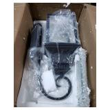 Morgan Imperial Black Metal/ Seeded Glass 1-light Outdoor Wall Light- Retail:$101.49