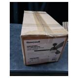 Honeywell 44" Barcaderro Matte Black Ceiling Fan, Pull Chain, 3 Blades