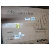 Adriondack Chair, Black