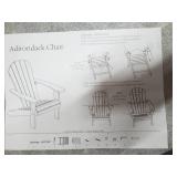 Adriondack Chair, Black
