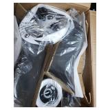 Grey- Glitzhome Mid-century Leatherette Adjustable Bar Stool (Set of 2)-