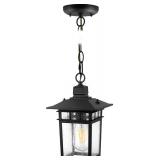 Wall Lantern Clear Seedy Glass