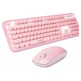 Sades Pink 2.4G Keyboard And Mouse Combo
