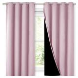 NICETOWN 100% Blackout Curtain Panel Pair 52x84"