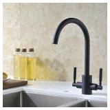 Wenken Volcano Black Kitchen Faucet Set