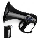 MyMealivos 50W Megaphone With USB AND SD, Black