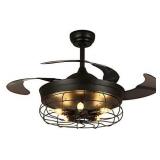 DuMaiWay Ceiling Fan Light, Black