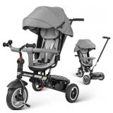 Besrey BR-C716S 8 In 1 Children Tricycle, Black