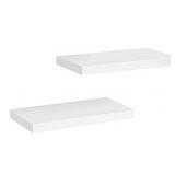 Amada Set Of 2 Floating Shelves, White