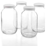 Set Of 4 1/2 Gallon Glass Jars