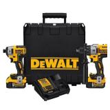 DeWalt 20V Max Heavy Duty 1/2" Brushless Cordless Drill/Driver Set - Retail: $279.00