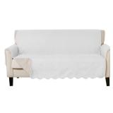 Great Bay Home Reversible Furniture Protector Sofa 75"x118", Beige