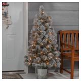 Gerson 4.5 Boise Pine Flocked Potted Plant