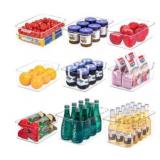 Refrigerator Organizer Bins, Set of 10
