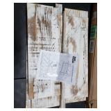 MyGift Country Rustic Wood Bathroom Organizer