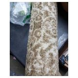 Set Of 2 Greenish Brown Entryway Rugs, 24x17 And 46x17 Inch