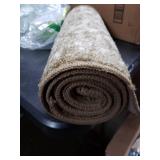 Set Of 2 Greenish Brown Entryway Rugs, 24x17 And 46x17 Inch