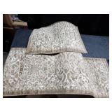 Set Of 2 Greenish Brown Entryway Rugs, 24x17 And 46x17 Inch